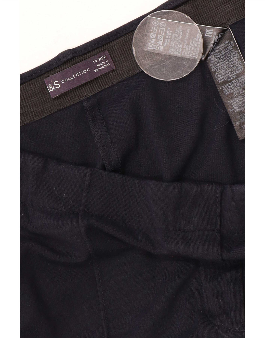 Marks & Spencer Damen Chinohose UK 14 M W30 L28 Marineblau