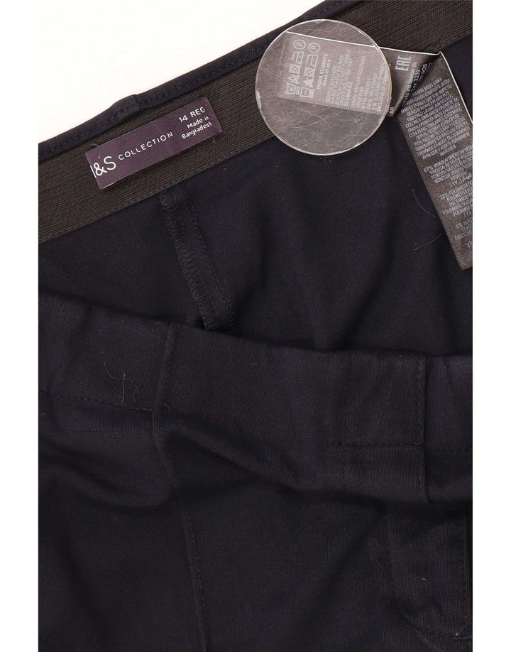 Marks & Spencer Damen Chinohose UK 14 M W30 L28 Marineblau