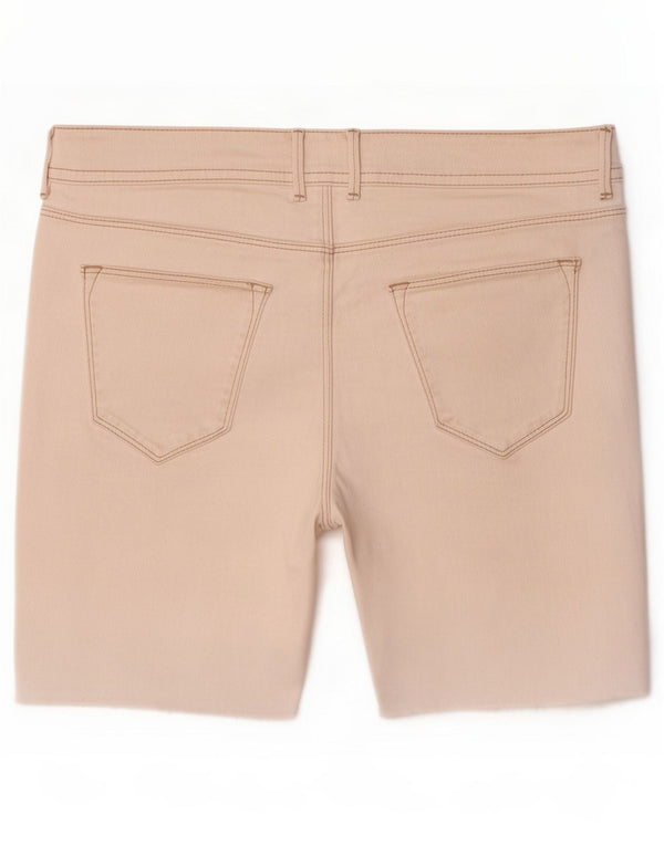 Massimo Dutti Damen Jeansshorts EU 38 Small W28 Weiße Baumwolle