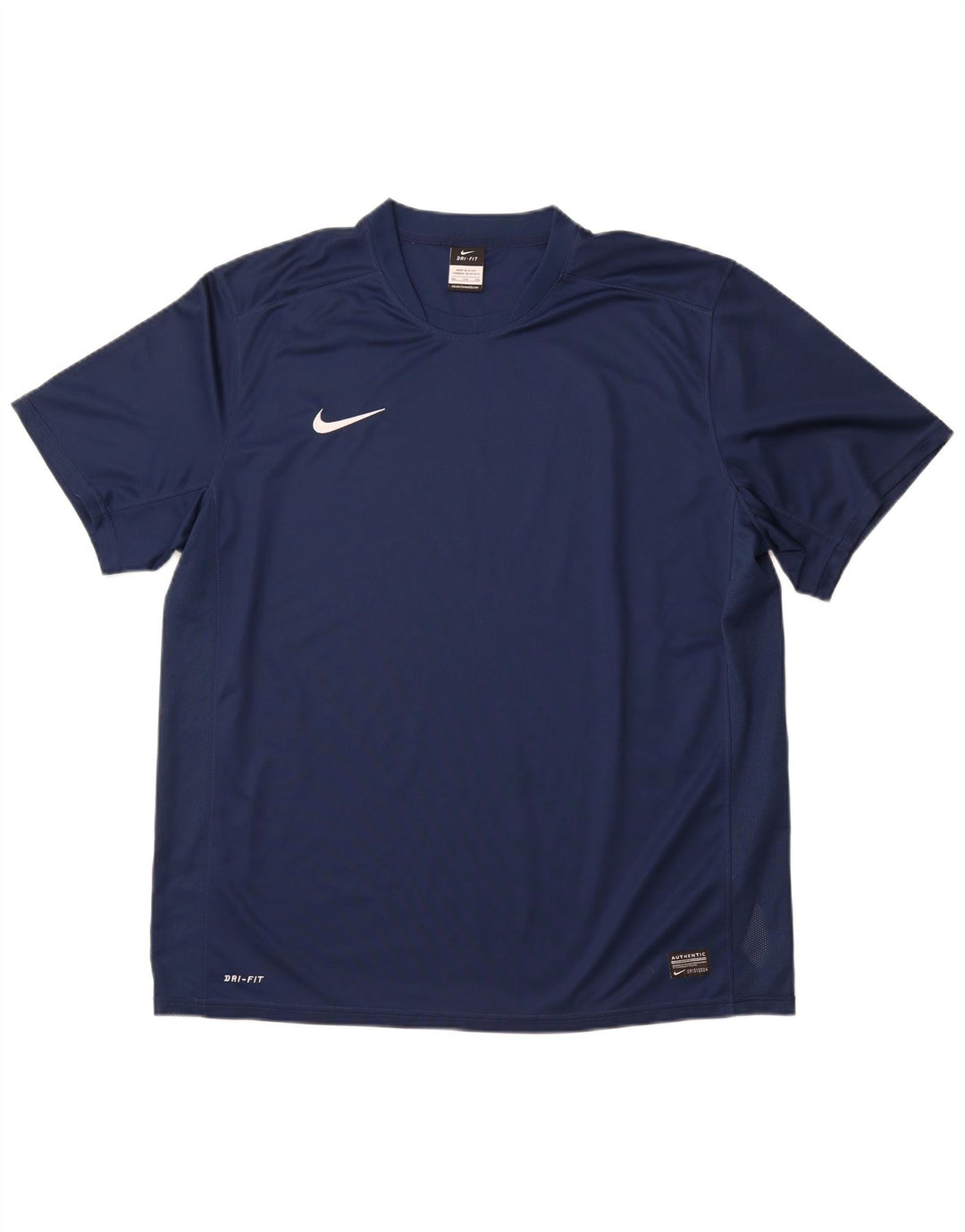 NIKE Herren Dri Fit Graphic T-Shirt Top 2XL Marineblau Polyester