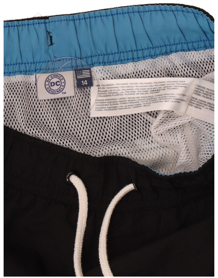 DC Jungen Badeshorts mit Grafik, 13–14 Jahre, schwarzes Colourblock-Polyamid