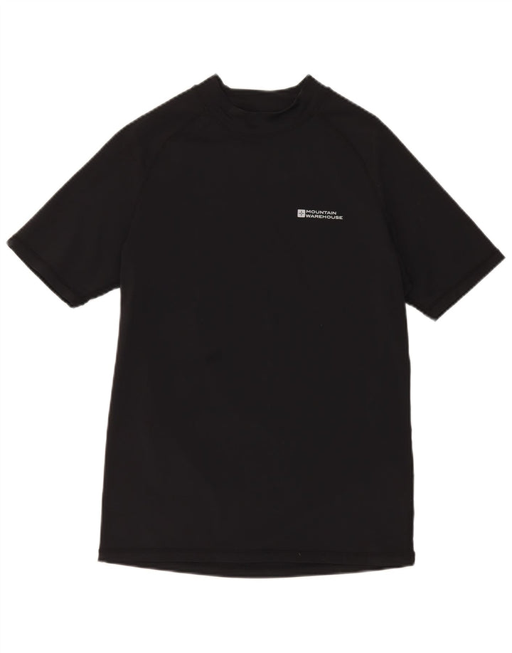 MOUNTAIN WAREHOUSE Herren T-Shirt Top Medium Schwarz Polyamid