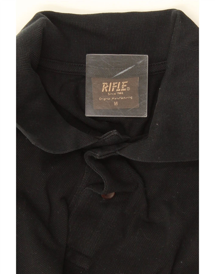 Rifle Herren Poloshirt Medium Schwarz