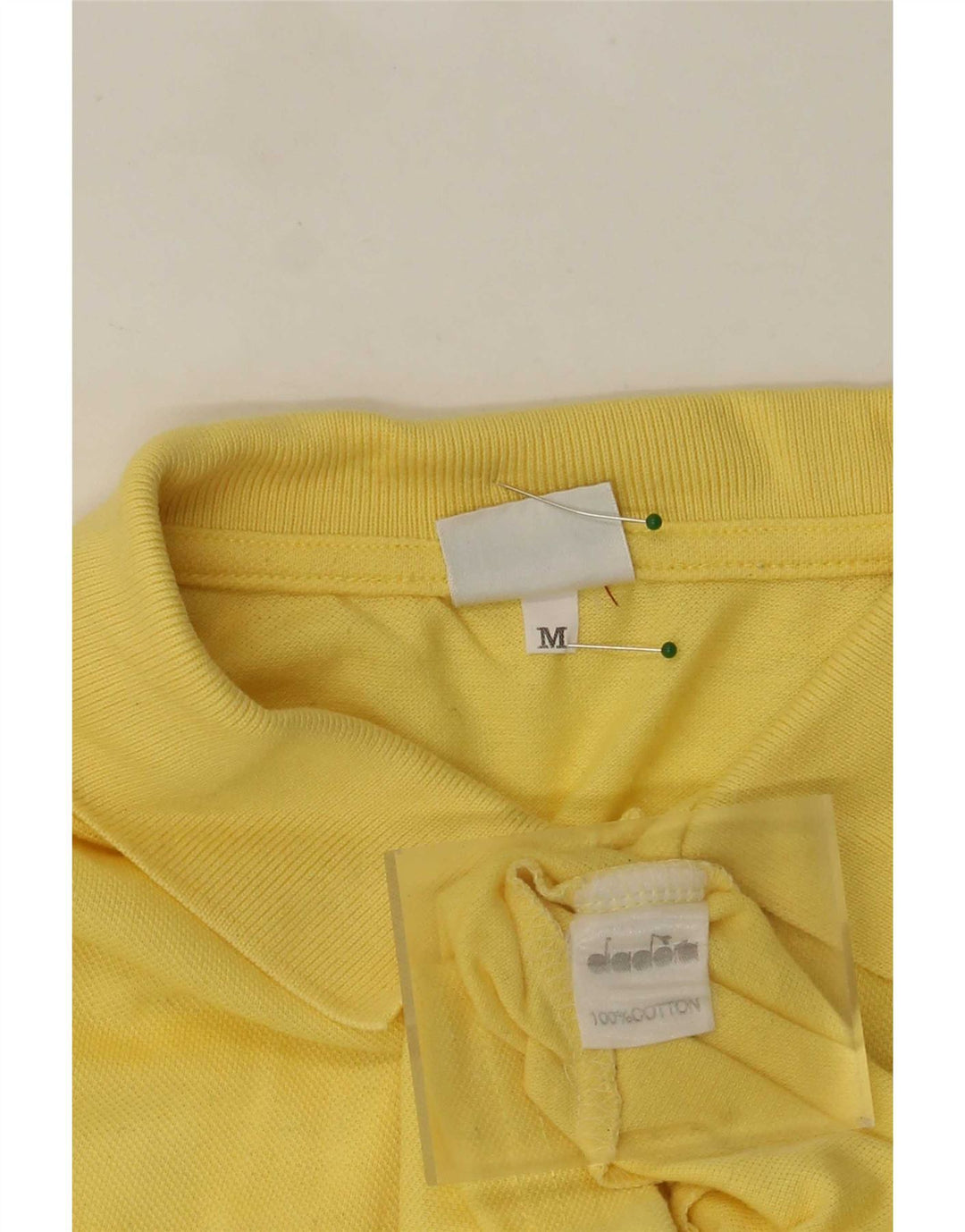 Diadora Herren-Poloshirt aus mittelgelber Baumwolle