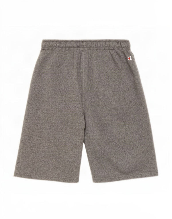 Champion Jungen-Sportshorts mit Grafik, 13–14 Jahre, XL, grau gefleckte Baumwolle