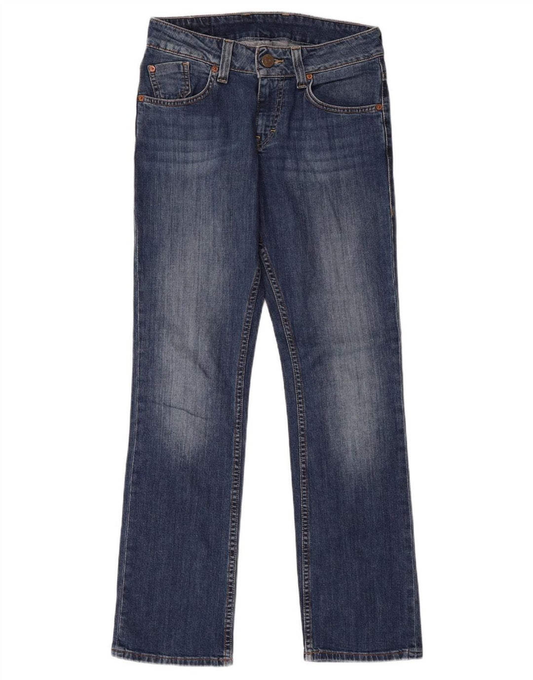 MUSTANG Womens Straight Jeans W29 L32 Blue Cotton