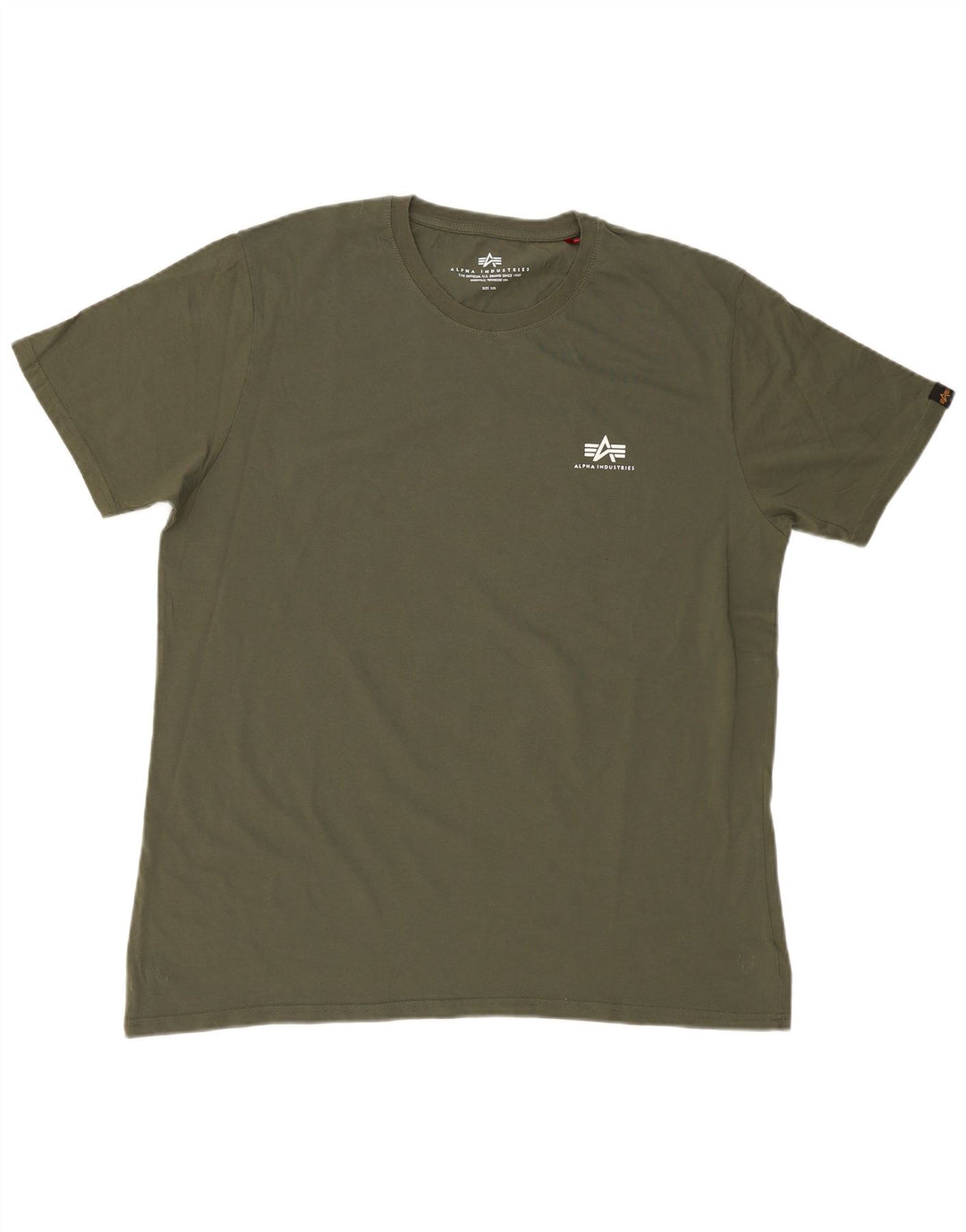 ALPHA INDUSTRIES Herren T-Shirt Top 3XL Khaki Baumwolle