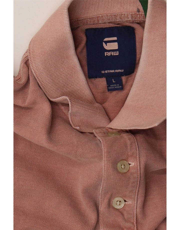 G-Star Herren Poloshirt Large Pink