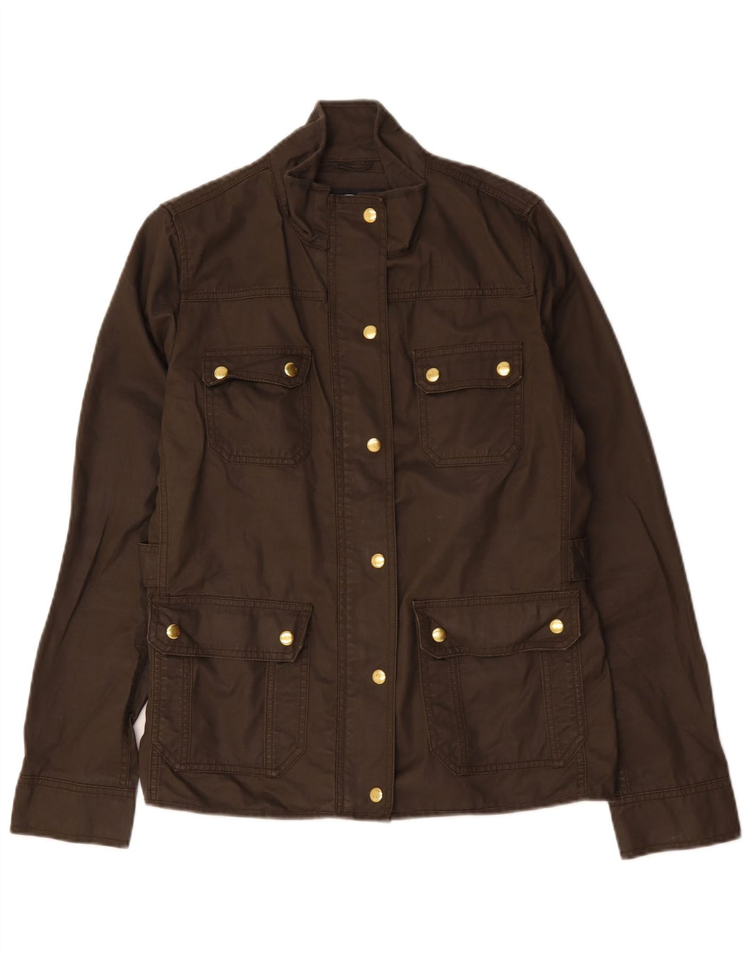 J. Crew Damen Utility-Jacke UK 14 Mittelbraune Baumwolle
