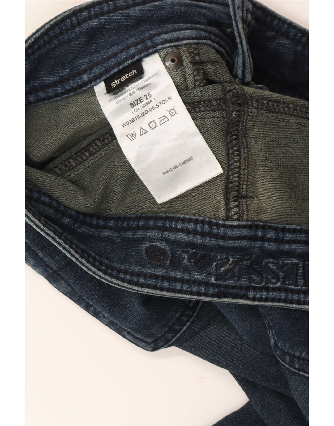 Guess Damen Slim Jeans W25 L28 Blaue Baumwolle