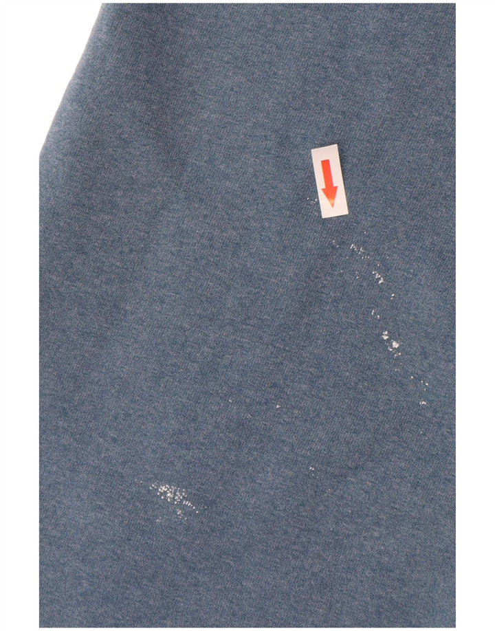 Champion Herren-Sweatshirt-Pullover aus mittelblauer Baumwolle