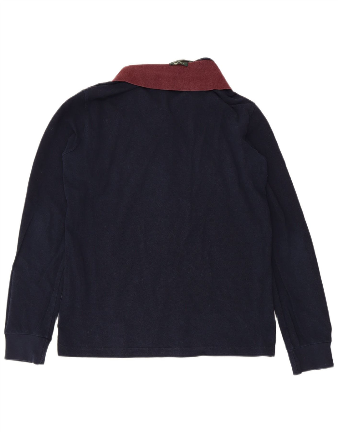 Fred Perry Herren Slim Fit Langarm-Poloshirt aus mittelblauer Baumwolle