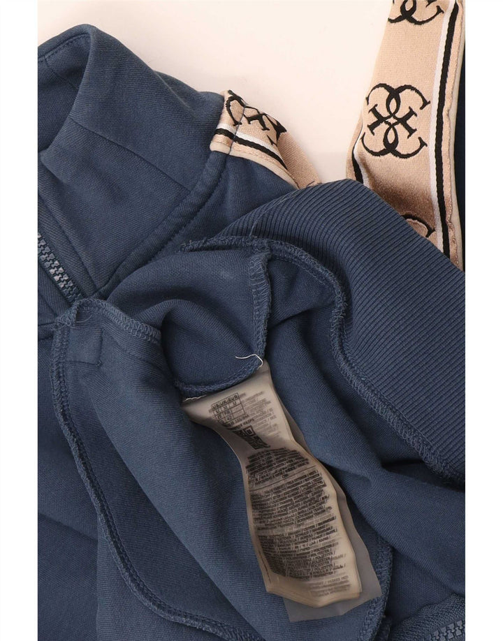 Guess Damen-Trainingsanzug-Top-Jacke, UK 14, mittleres Marineblau, Farbblock