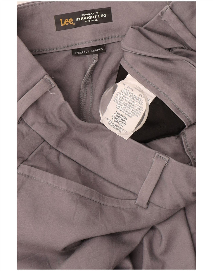 LEE Damen-Freizeithose mit mittelhohem Bund und normaler Passform, US 8, Mittel W30 L30, Grau
