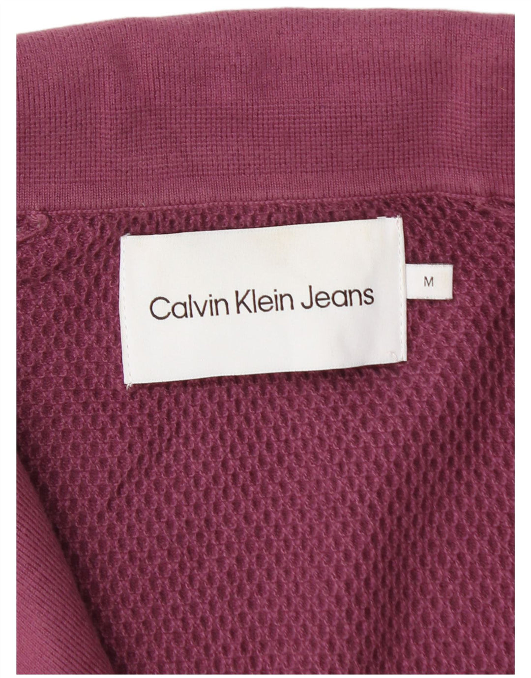 Calvin Klein Jeans Herren-Poloshirt aus mittelvioletter Baumwolle