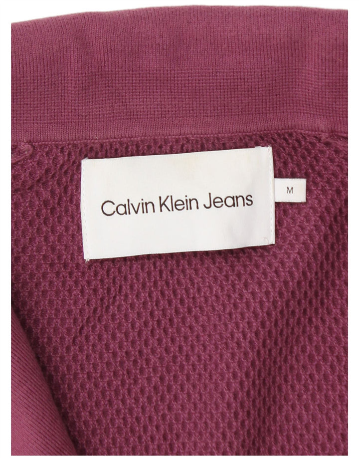 Calvin Klein Jeans Herren-Poloshirt aus mittelvioletter Baumwolle