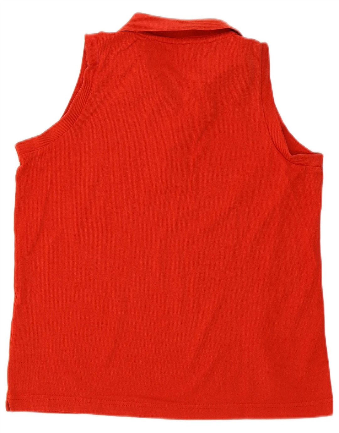 KAPPA Damen Ärmelloses Poloshirt UK 14 Mittelrote Baumwolle