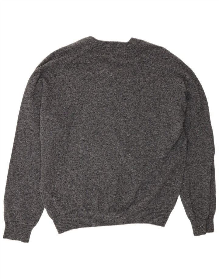 Marks & Spencer Herren Blue Harbor V-Ausschnitt Pullover Pullover Mittelgrau meliert