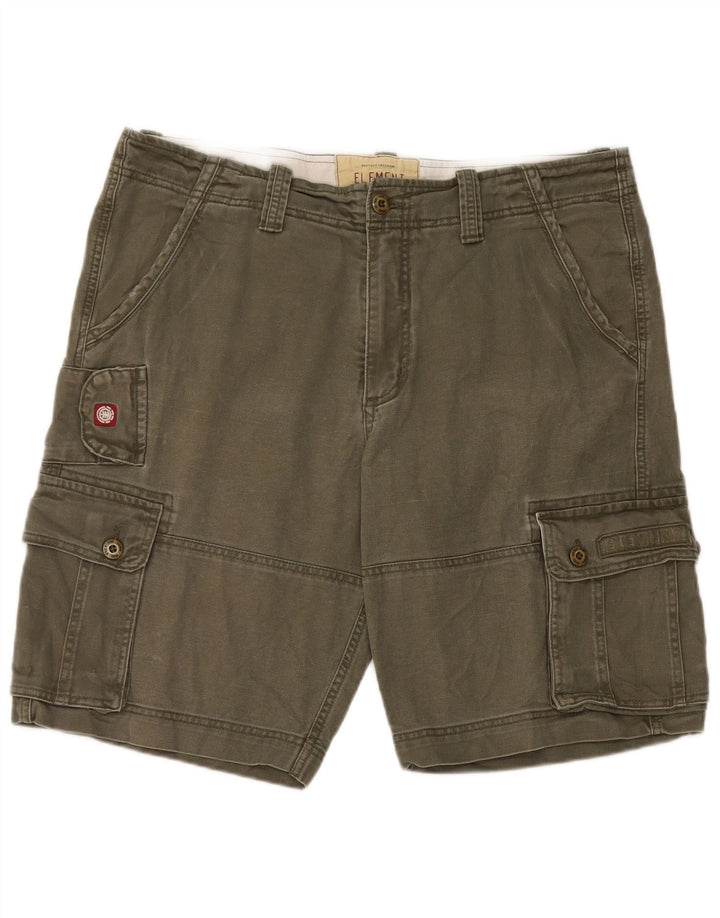 Element Herren Cargoshorts W36 Large Khaki Baumwolle