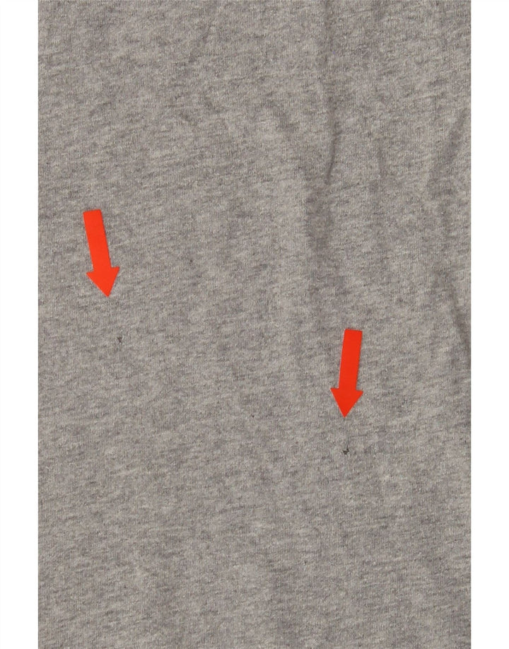 LEVI'S Womens Graphic T-Shirt Top UK 14 Medium Grey Vintage Levi's and Second-Hand Levi's from Messina Hembry 