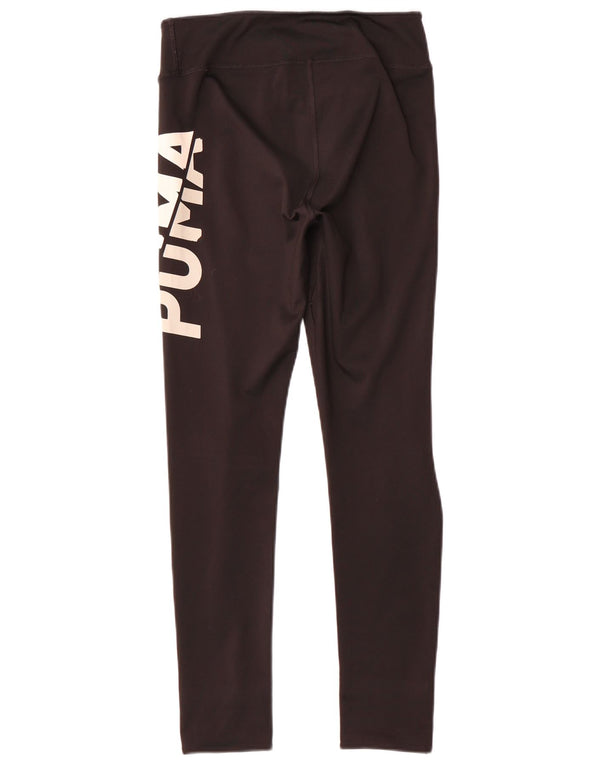 Puma Mädchen-Grafik-Leggings, 13–14 Jahre, schwarzes Polyester