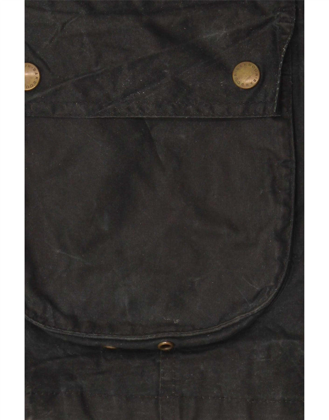 Barbour Damenjacke aus gewachster Baumwolle, Gr. 10, Schwarz