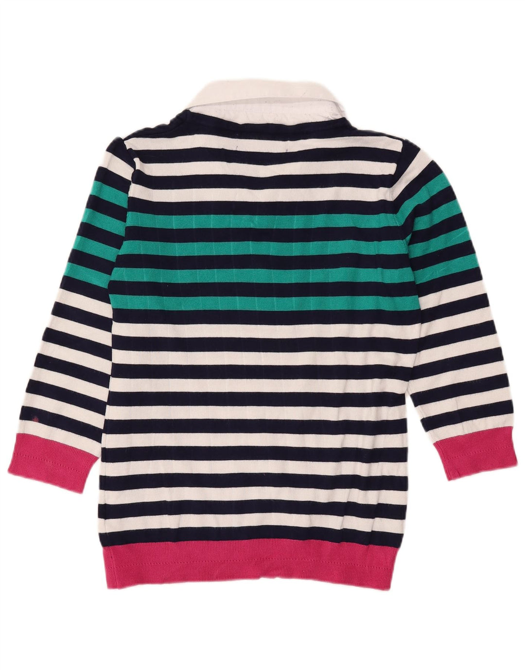 Paco Coastal Damen-Pullover, übergroß, V-Ausschnitt, Gr. 10, Größe S, mehrfarbig