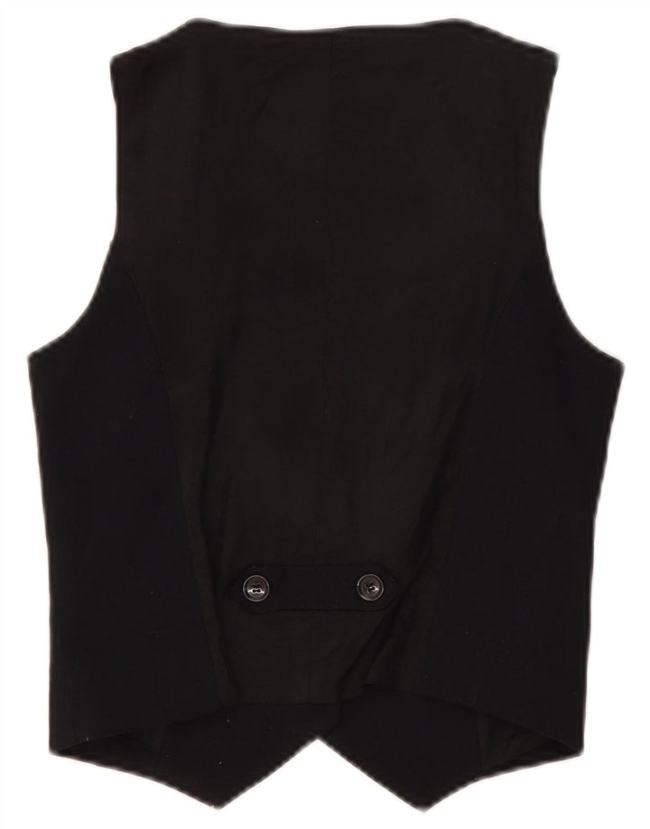 Zara Damen Weste UK 6 XS Schwarz Polyester