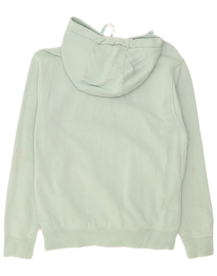 Nike Damen Kapuzenpullover UK 14 Mittelgrüne Baumwolle
