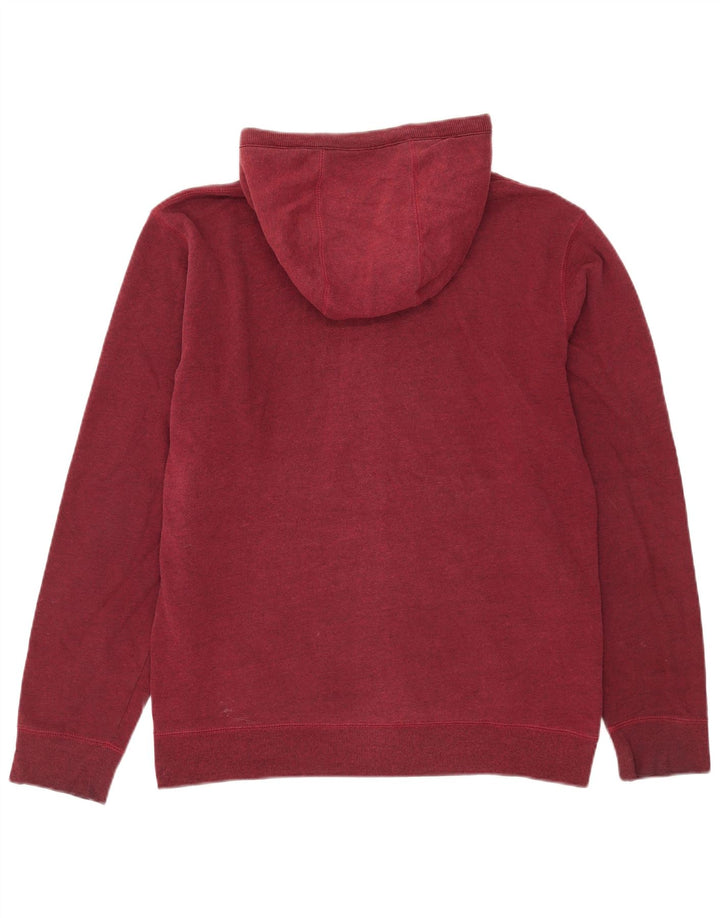 Vans Herren-Kapuzenpullover mit grafischem Reißverschluss, mittlere Burgunderrote Baumwolle