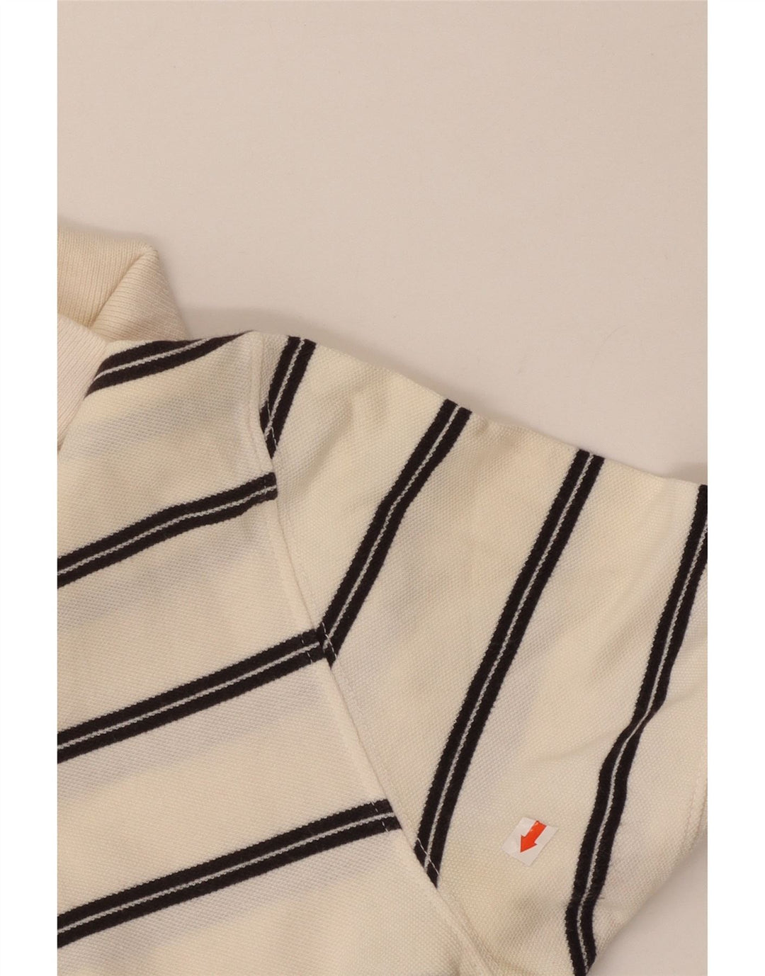 Massimo Dutti Herren-Poloshirt aus mittelgrauer, gestreifter Baumwolle