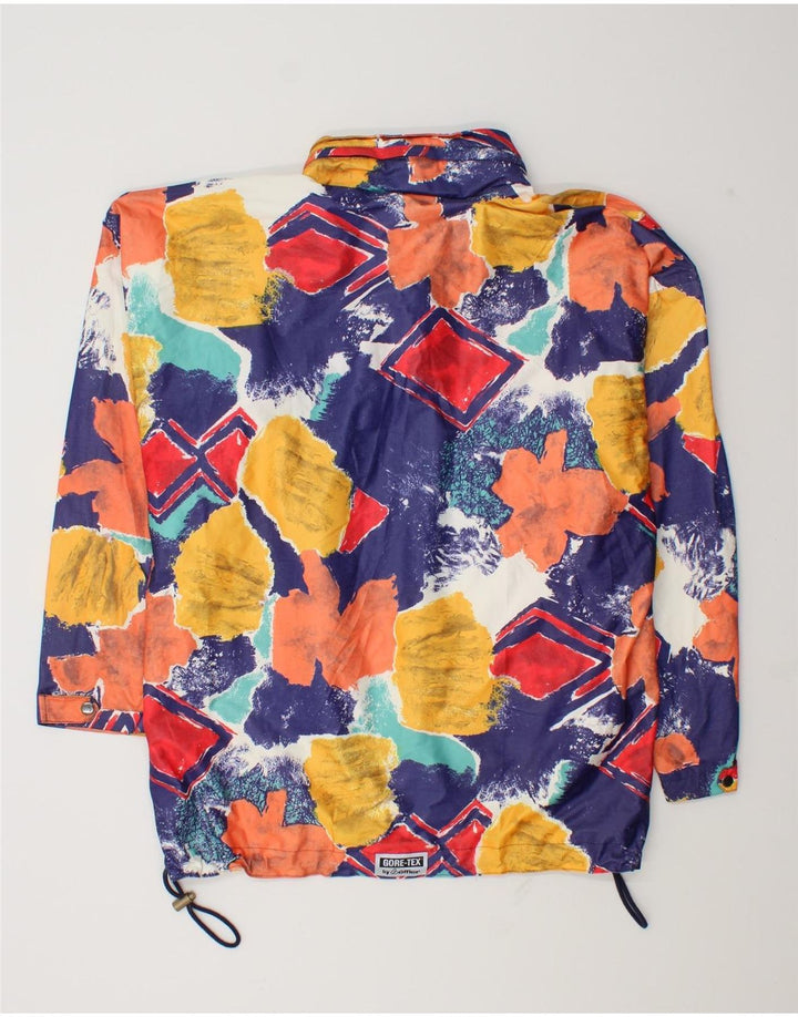 Loffler Herren-Regenjacke mit Kapuze, UK 38, mittel, mehrfarbig, geometrisch