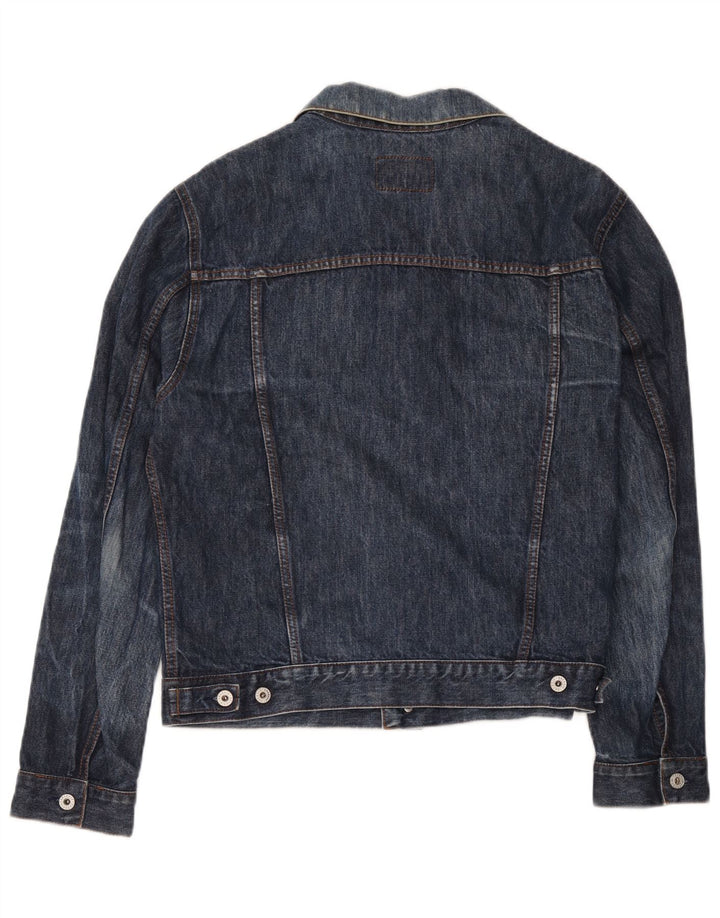 Energie Damen Jeansjacke UK 16 Large Blaue Baumwolle