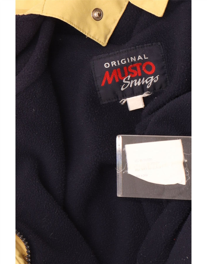 Musto Herren-Parka mit Kapuze, UK 40, Größe L, gelb, Polyester