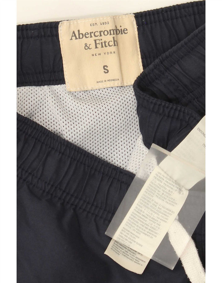 Abercrombie & Fitch Herren-Badeshorts, Größe S, Marineblau, Polyester