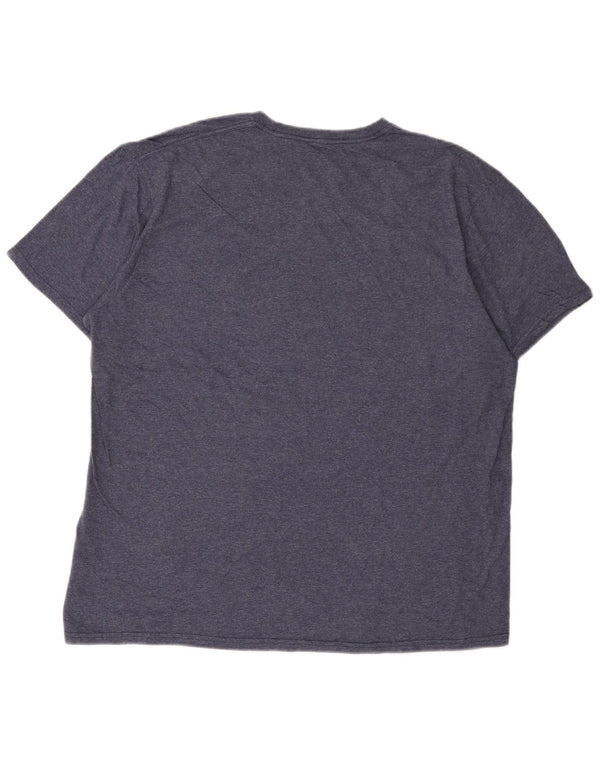 Quiksilver Herren Premium Fit Grafik-T-Shirt-Oberteil XL aus marineblau gesprenkelter Baumwolle