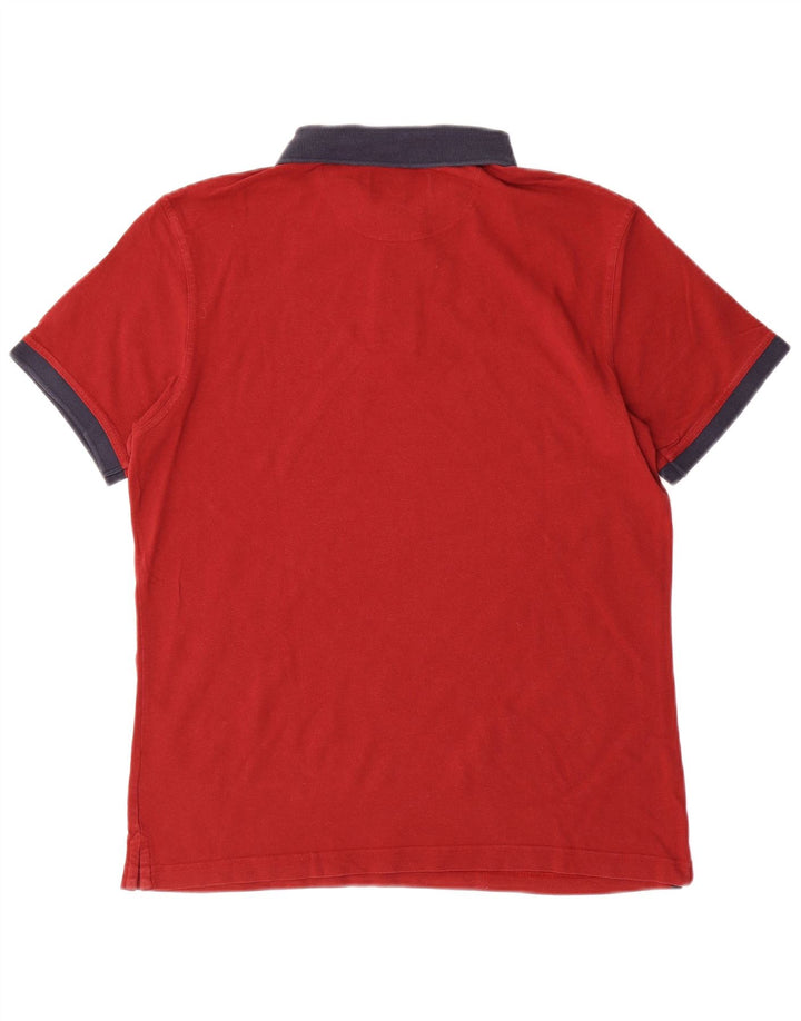 BARBOUR Herren-Poloshirt, große rote Baumwolle