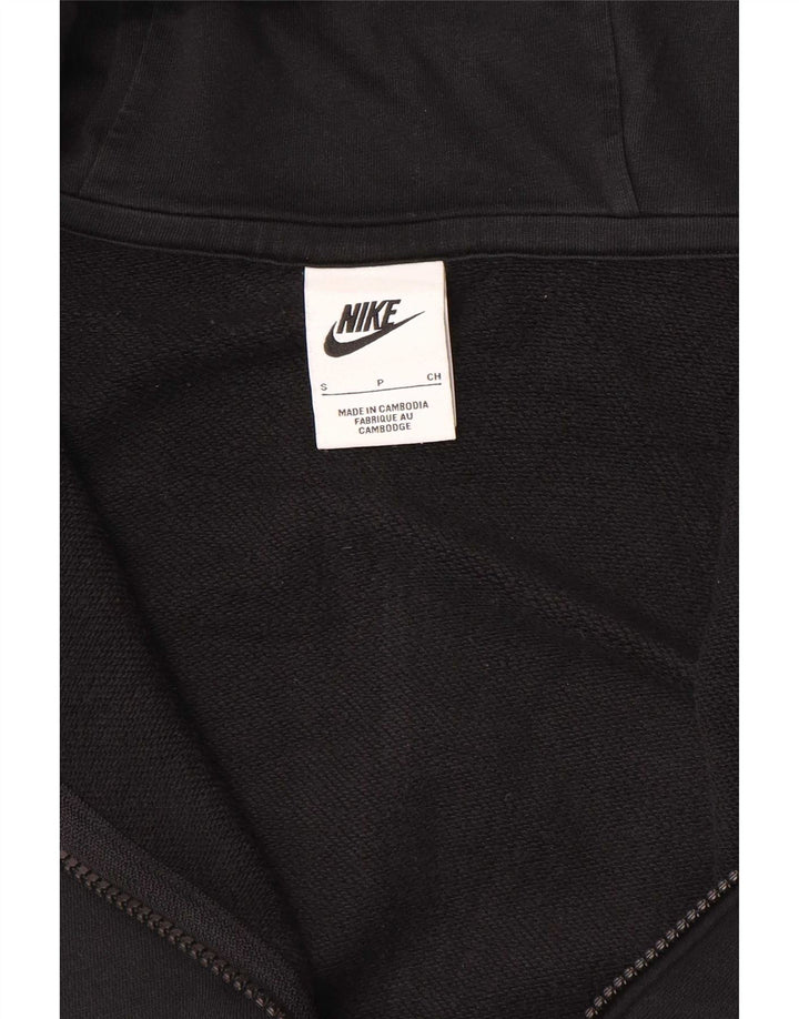 Nike Damen-Pullover mit übergroßem Reißverschluss und Kapuze, Gr. 10, Größe S, Schwarz