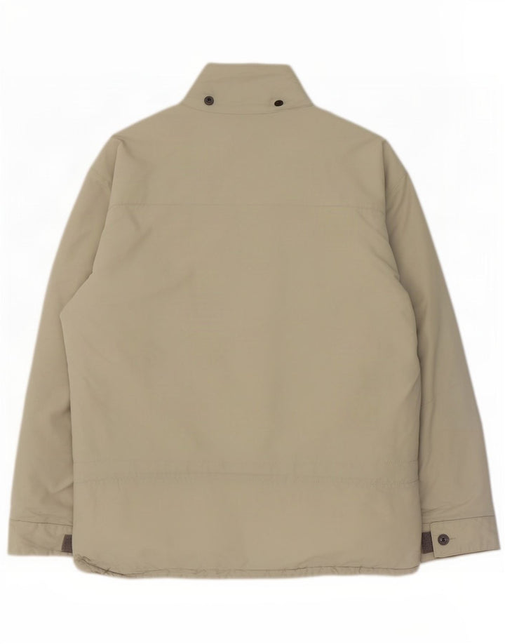 Napapijri Herren-Windbreaker-Jacke, UK 38, mittelbeigefarbenes Polyamid