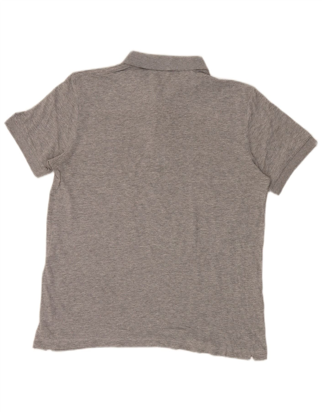 French Connection Herren-Poloshirt, große, grau gesprenkelte Baumwolle