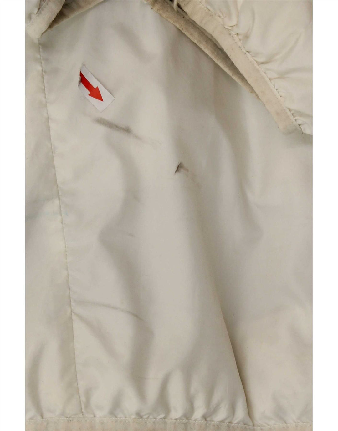 Nike Herren-Jacke mit Kapuze, wendbar, gepolstert, UK 44, 2XL, weiß kariertes Polyester