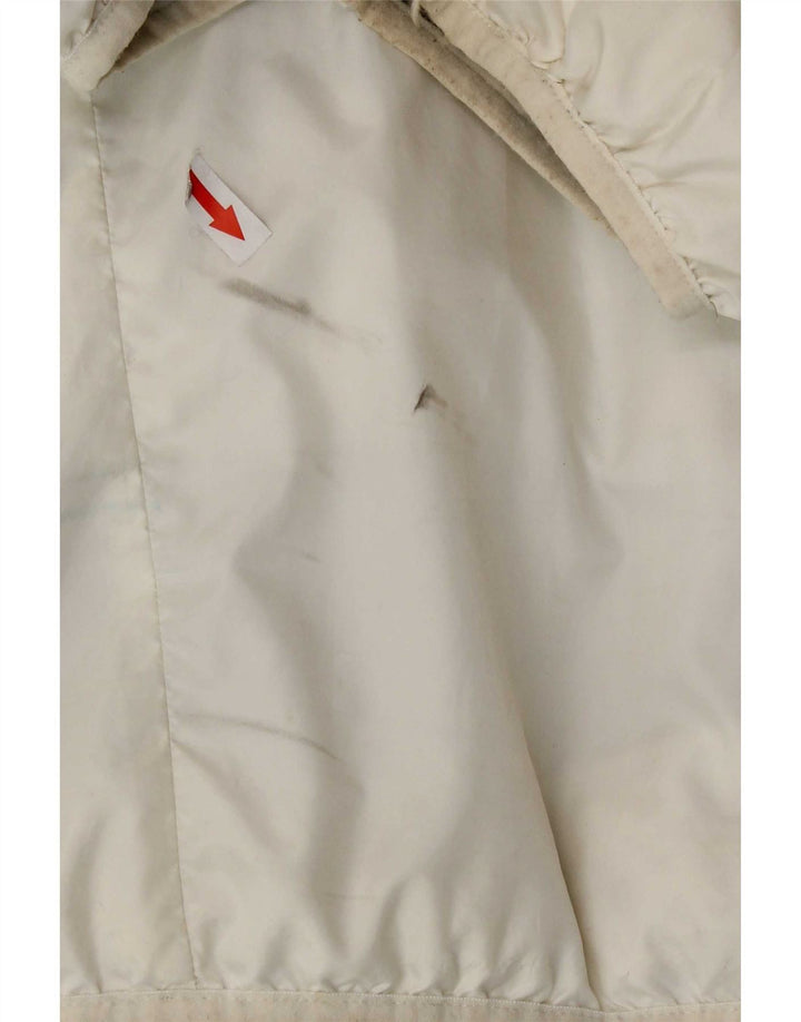 Nike Herren-Jacke mit Kapuze, wendbar, gepolstert, UK 44, 2XL, weiß kariertes Polyester