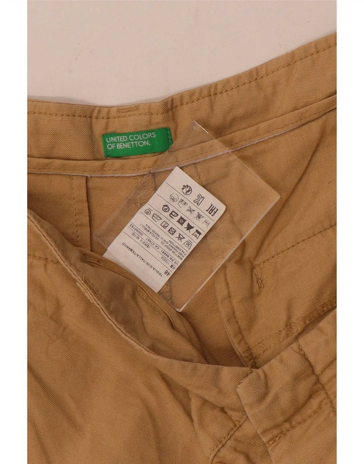 Benetton Herren Chinoshorts IT 48 Medium W34 Beige Baumwolle