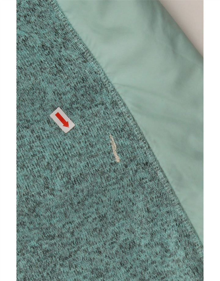 HELLY HANSEN Damen-Trainingsanzug-Oberteiljacke UK 14 Large Grüner Farbblock