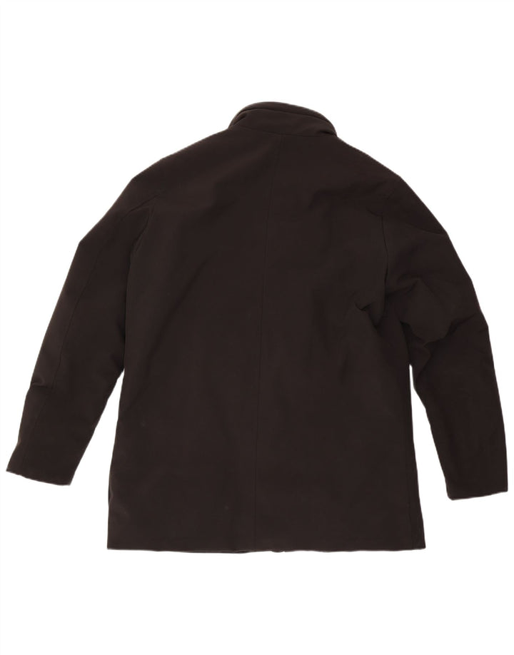 Blauer Herren Wattierte Jacke UK 40 Large Schwarz Nylon