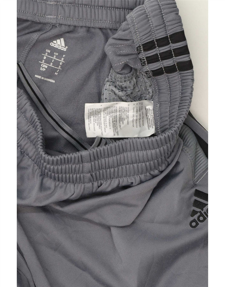 Adidas Herren-Trainingshose, klein, grau, Polyester