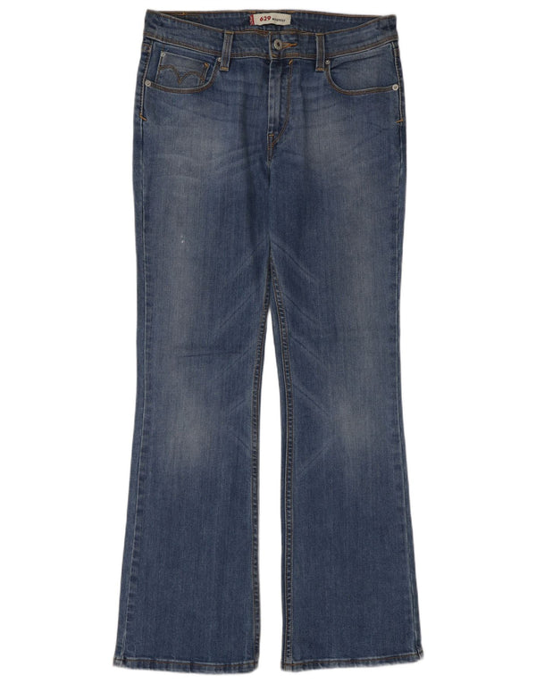 Levi's Damen 629 Bootcut Jeans W30 L32 Blaue Baumwolle