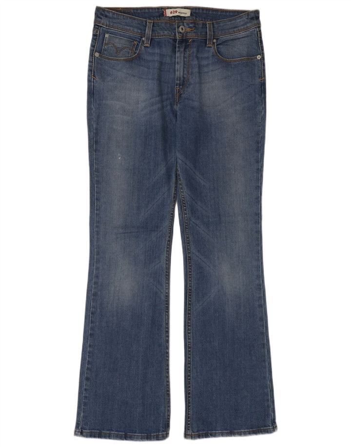 Levi's Damen 629 Bootcut Jeans W30 L32 Blaue Baumwolle