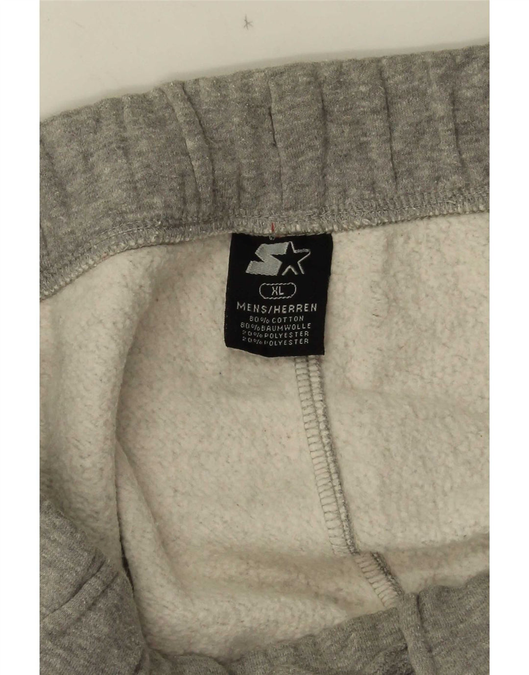 Starter Herren-Trainingshose XL, grau gefleckte Baumwolle