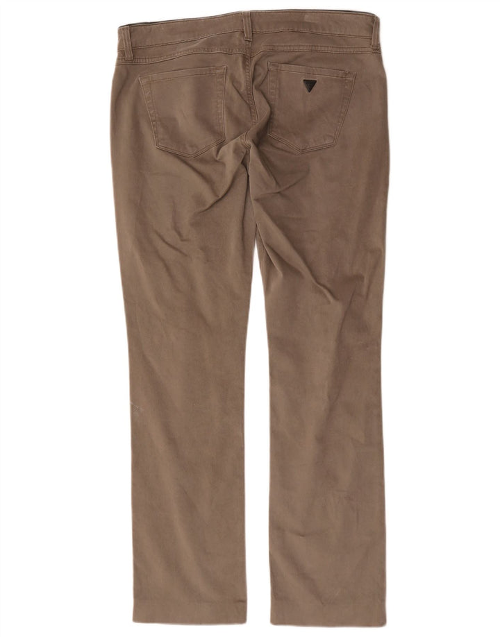 Guess Damen Bootcut Freizeithose W32 L30 Grau Lyocell